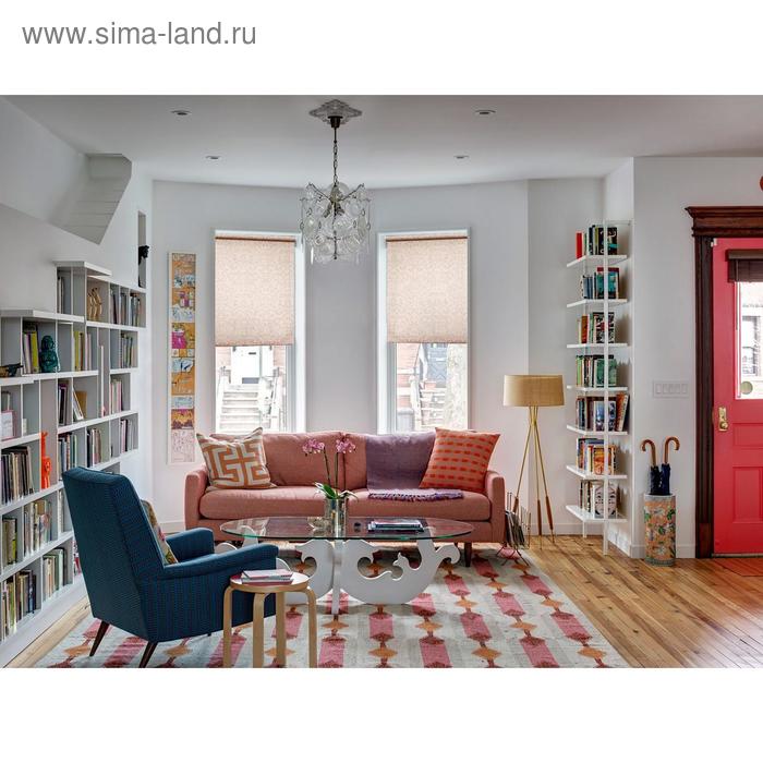 фото Рулонная штора «дельфы», 100 х 175 см, цвет кремовый уют