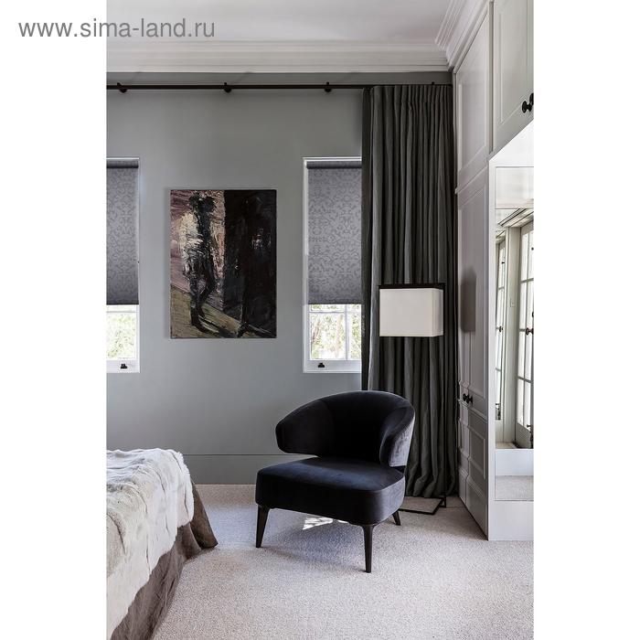 фото Рулонная штора «дельфы», 60 х 175 см, цвет серый уют