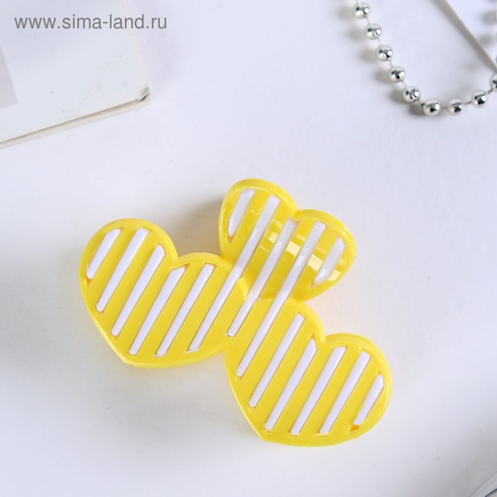 Краб для волос "Полосатик" сердца 7 см, микс
Краб для волос "Полосатик" сердца 7 см, микс