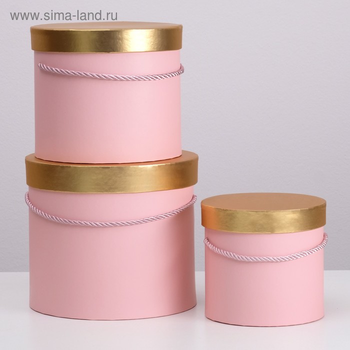 Набор коробок 3 в 1 круглый, розовый, 20 х 20 х 17 - 14 х 14 х 13 см
Набор коробок 3 в 1 круглый, розовый, 20 х 20 х 17 - 14 х 14 х 13 см