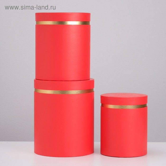 Набор коробок 3 в 1 круглый, красный, 25 х 21 х 21 - 20 х 16 х 16 см
Набор коробок 3 в 1 круглый, красный, 25 х 21 х 21 - 20 х 16 х 16 см
