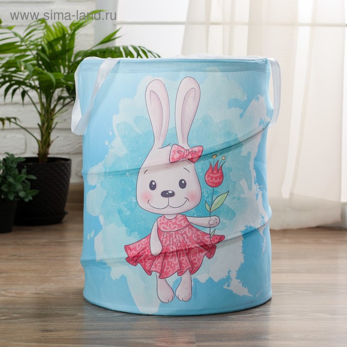 Корзинка для игрушек «Зайка с цветочком» 34×34×45 см
Корзинка для игрушек «Зайка с цветочком» 34×34×45 см