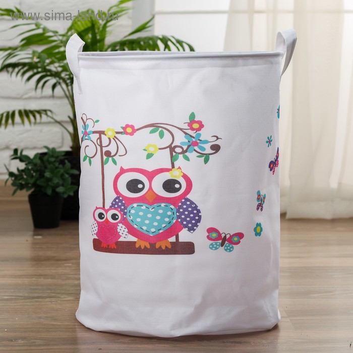 Корзинка для игрушек «Сова» 34×34×45 см
Корзинка для игрушек «Сова» 34×34×45 см