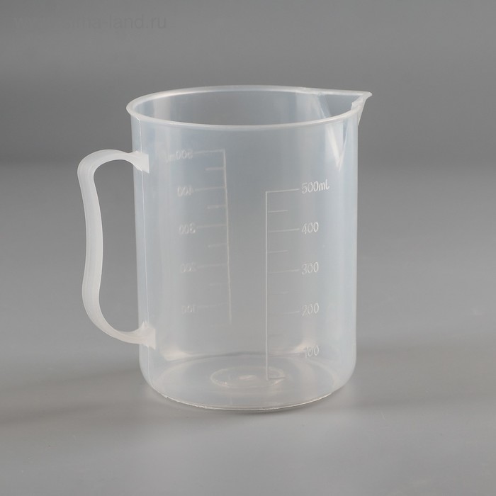 Мензурка мерная с ручкой 500 мл
Мензурка мерная с ручкой 500 мл