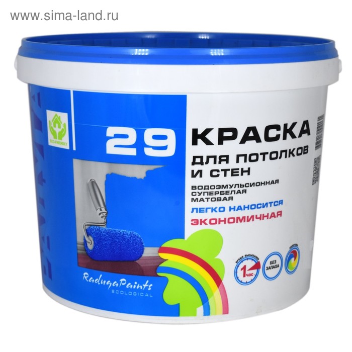 Краска водно-дисперсионная Радуга 29 3,5кг
Краска водно-дисперсионная Радуга 29 3,5кг