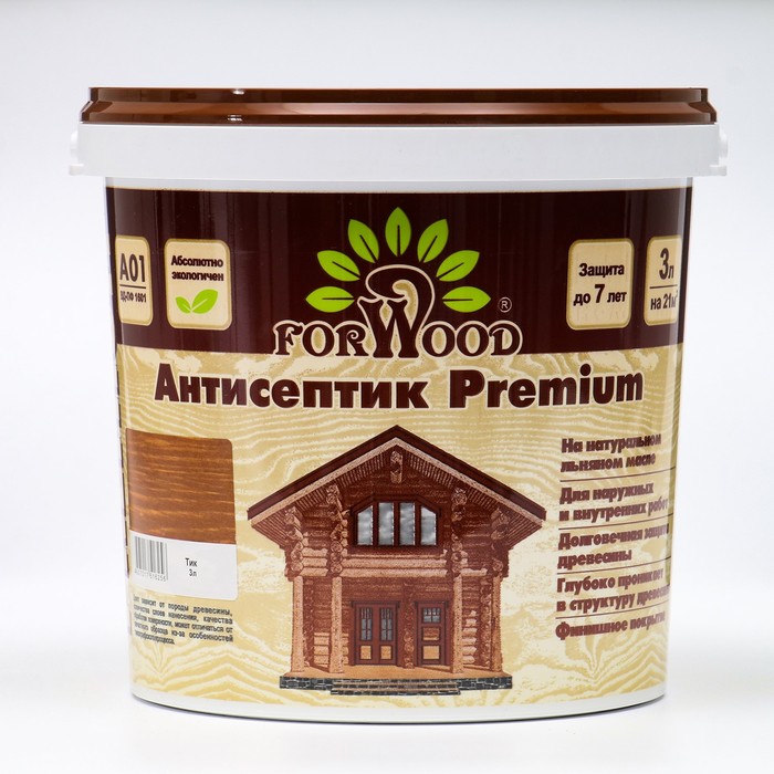 Антисептик ВДПФ-1601 "FORWOOD" тик 3 л
Антисептик ВДПФ-1601 "FORWOOD" тик 3 л