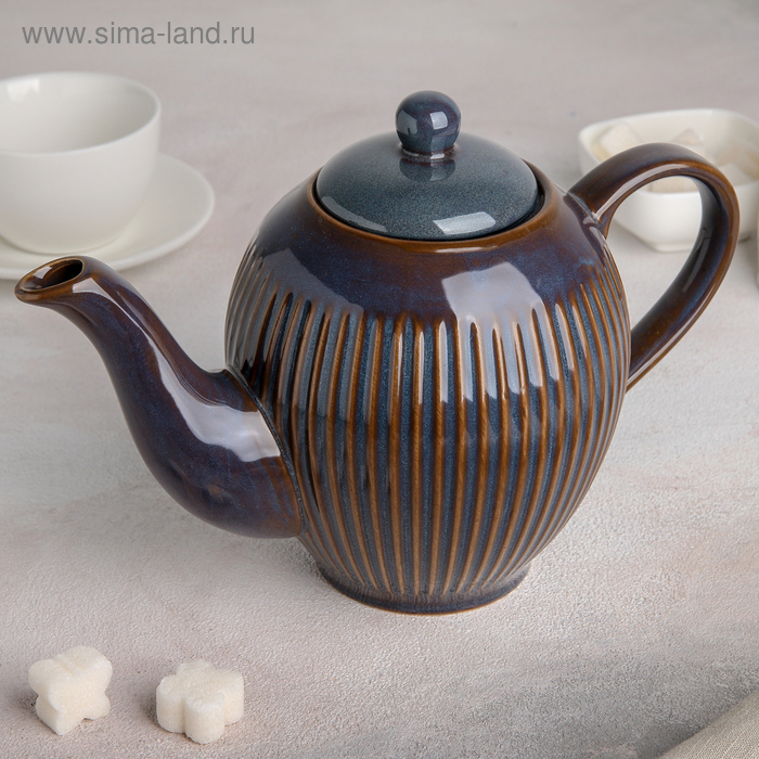 фото Чайник заварочный «галактика», 1 л, цвет серый