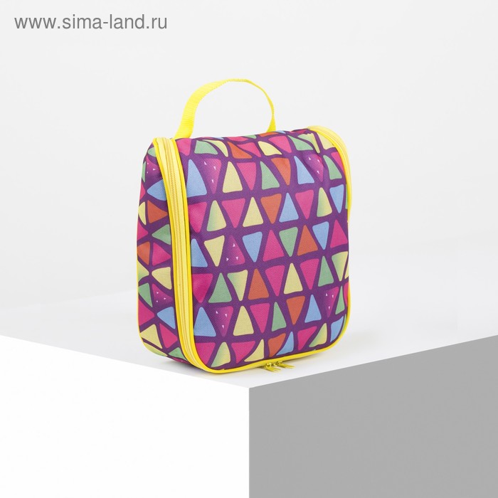 фото Косметичка-сумочка, отдел на молнии, цвет розовый