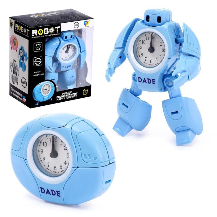 Робот «Будильник», трансформируется, звуковые эффекты, цвет голубой
Робот «Будильник», трансформируется, звуковые эффекты, цвет голубой