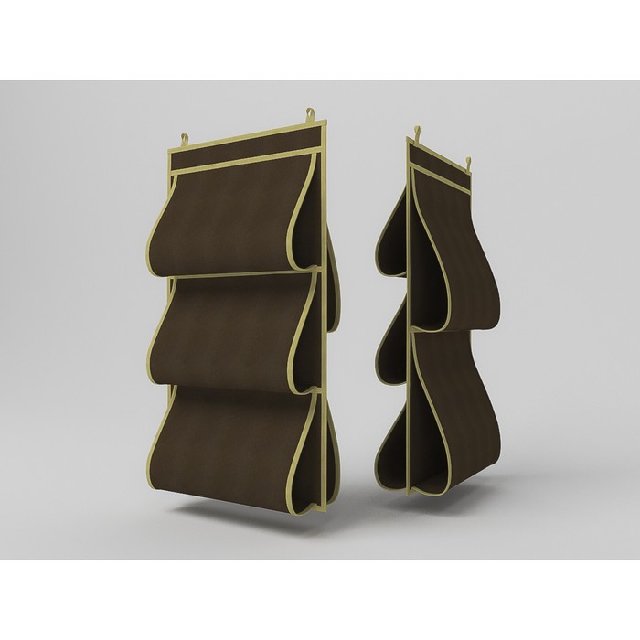 фото Кофр для сумок «классик коричневый», двусторонний, 5 карманов, 40х70 см cofret