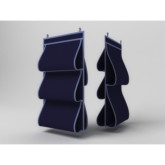фото Кофр для сумок «классик синий», двусторонний, 5 карманов, 40х70 см cofret