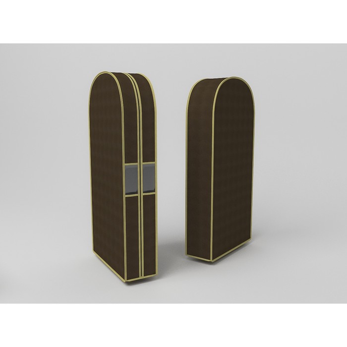 фото Чехол двойной для одежды малый «классик коричневый», 60х100х20 см cofret