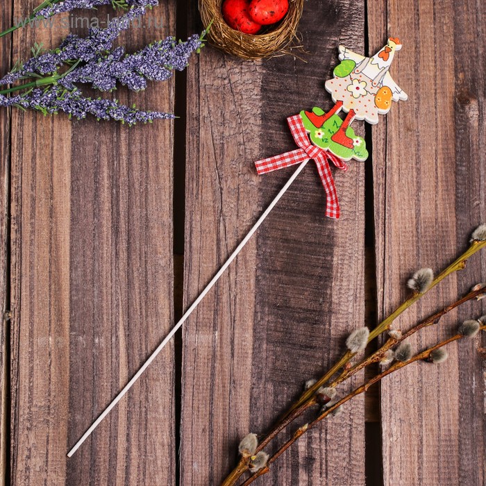 Декор на палочке «Курочка с яйцами» 0.5×4.5×27 см
Декор на палочке «Курочка с яйцами» 0.5×4.5×27 см