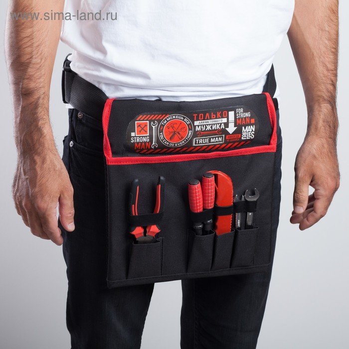 Набор инструментов в сумке "Только для настоящего мужика", подарочная упаковка, 6 предметов
Набор инструментов в сумке "Только для настоящего мужика", подарочная упаковка, 6 предметов