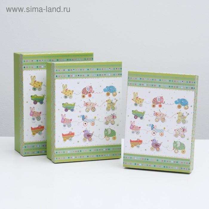 Набор коробок 3в1 "Игрушки" 21х29х9 см
Набор коробок 3в1 "Игрушки" 21х29х9 см