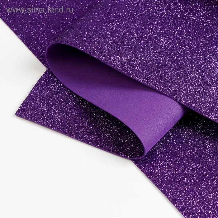 Фоамиран глиттерный 1,8 мм (Фиолетовый) 60х70 см
Фоамиран глиттерный 1,8 мм (Фиолетовый) 60х70 см