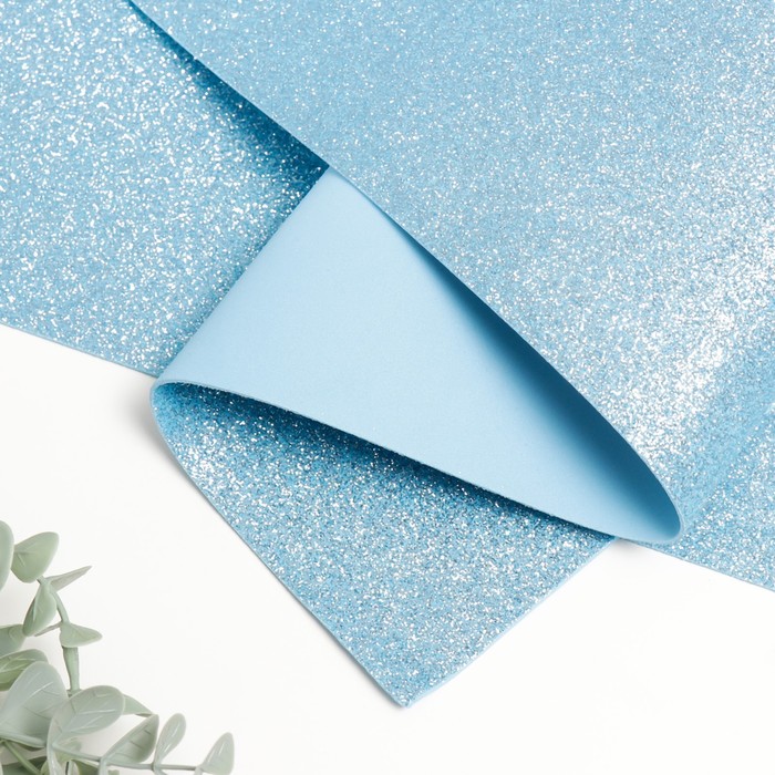 Фоамиран глиттерный 1,8 мм (Светло-голубой) 60х70 см
Фоамиран глиттерный 1,8 мм (Светло-голубой) 60х70 см