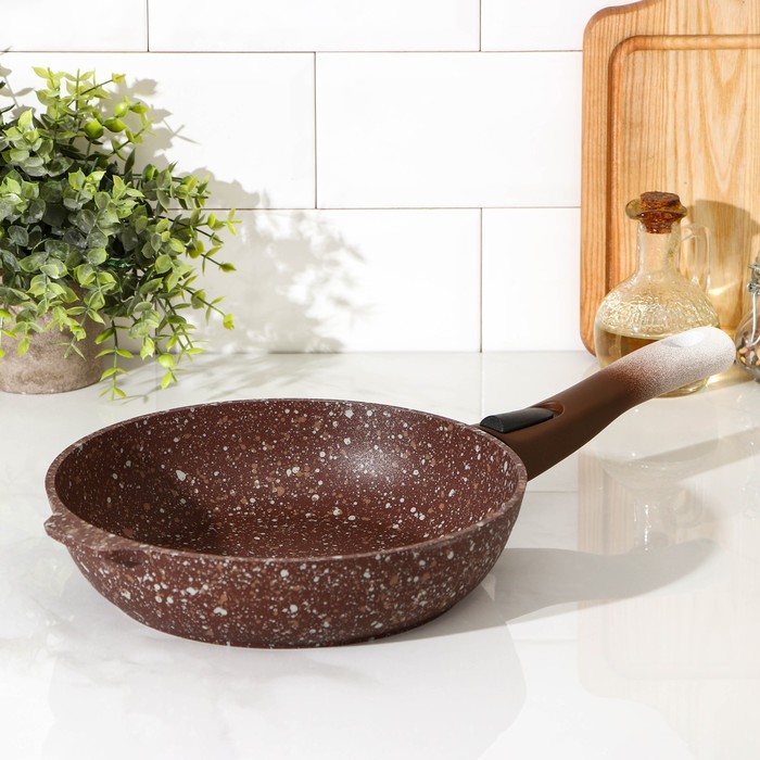 Сковорода Elite Stone, d=24 см, съёмная ручка, антипригарное покрытие, цвет коричневый
Сковорода Elite Stone, d=24 см, съёмная ручка, антипригарное покрытие, цвет коричневый