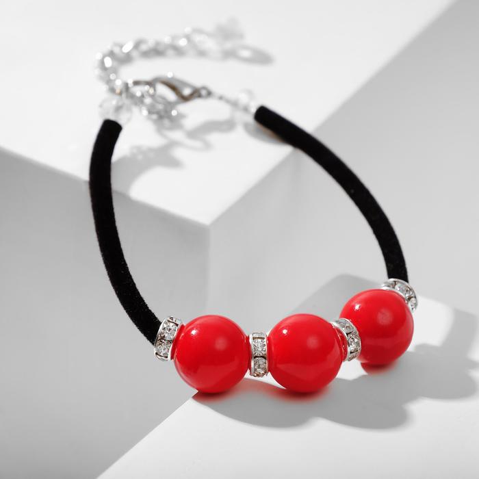 Браслет на бархатном тросе, шар №10 "Коралл" ,17см
Браслет на бархатном тросе, шар №10 "Коралл" ,17см