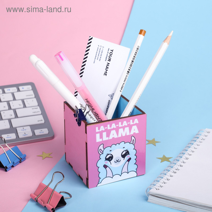 фото Органайзер для канцтоваров "лама" 65 х 65 х 70 мм