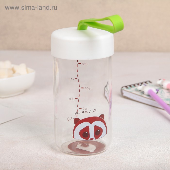 фото Бутылка 400 мл "взгляд снизу", рисунок микс