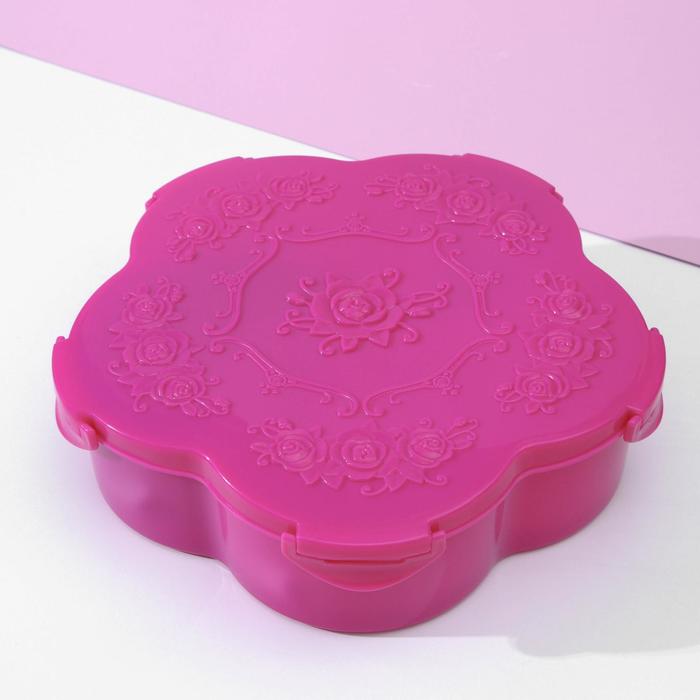 Менажница с крышкой «Барокко», 27×26,6 см, 5 съёмных ячеек, цвет МИКС
Менажница с крышкой «Барокко», 27×26,6 см, 5 съёмных ячеек, цвет МИКС