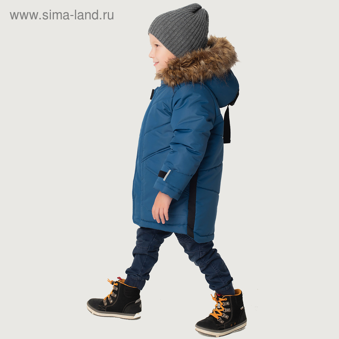 фото Парка для мальчиков «авиатор», рост 98 см, цвет синий emson kids