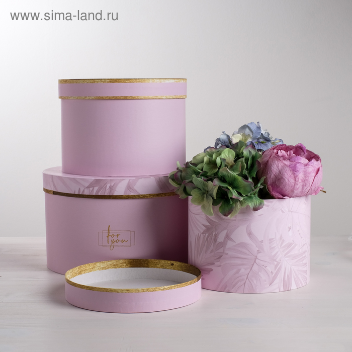 Набор круглых коробок 3 в 1 For you, 18 × 18 × 13 см, 20 × 20 × 14.5 см, 25 × 25 ×15 см
Набор круглых коробок 3 в 1 For you, 18 × 18 × 13 см, 20 × 20 × 14.5 см, 25 × 25 ×15 см