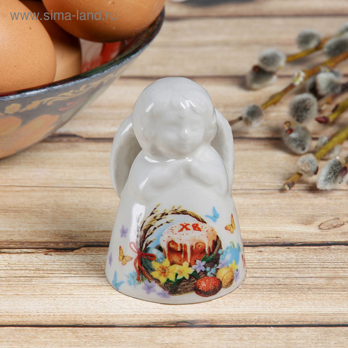 Колокольчик в форме ангела «Христос Воскресе», 4 × 6 см
Колокольчик в форме ангела «Христос Воскресе», 4 × 6 см