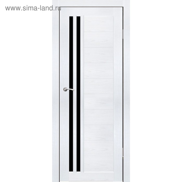 Дверное полотно "Квебек" Ясень белый, черный лакобель 2000х800
Дверное полотно "Квебек" Ясень белый, черный лакобель 2000х800