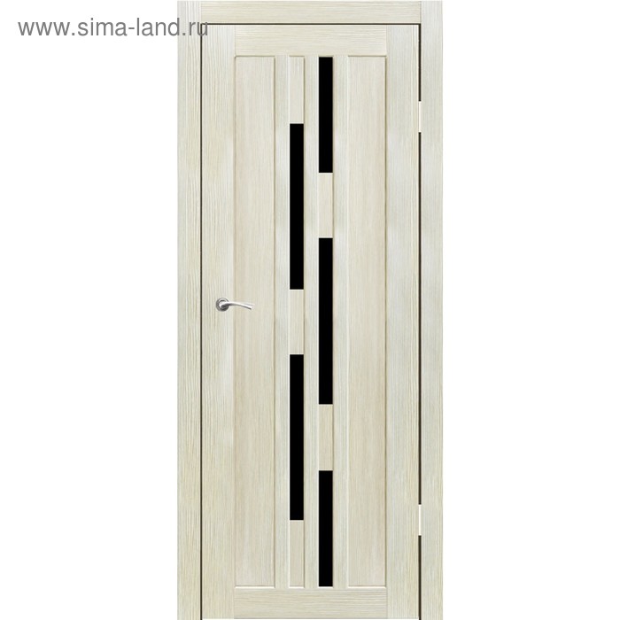 Дверное полотно "Оттава" Капучино, черный лакобель 2000x800 
Дверное полотно "Оттава" Капучино, черный лакобель 2000x800