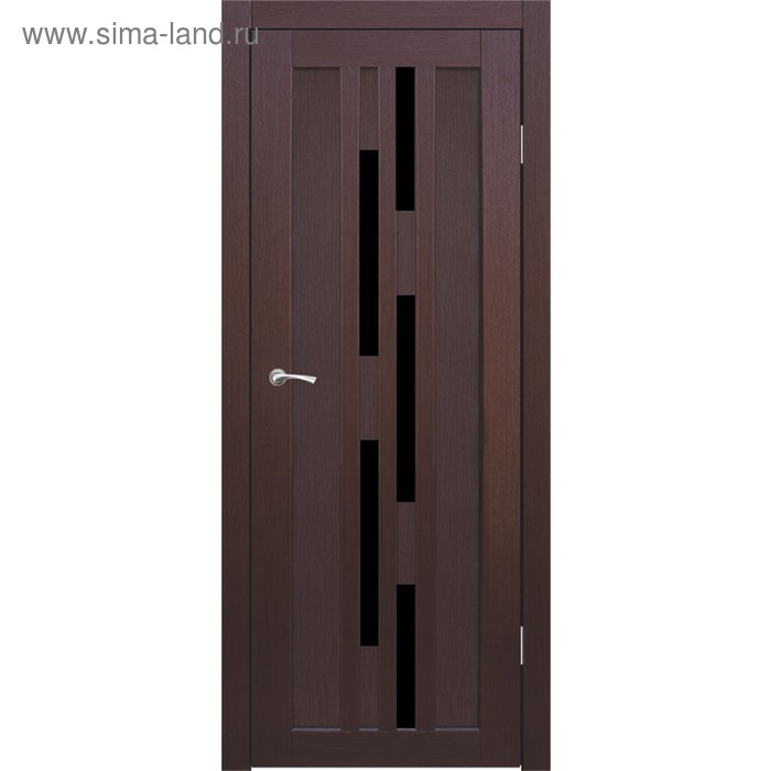 Дверное полотно "Оттава" Каштан, черный лакобель 2000x600
Дверное полотно "Оттава" Каштан, черный лакобель 2000x600