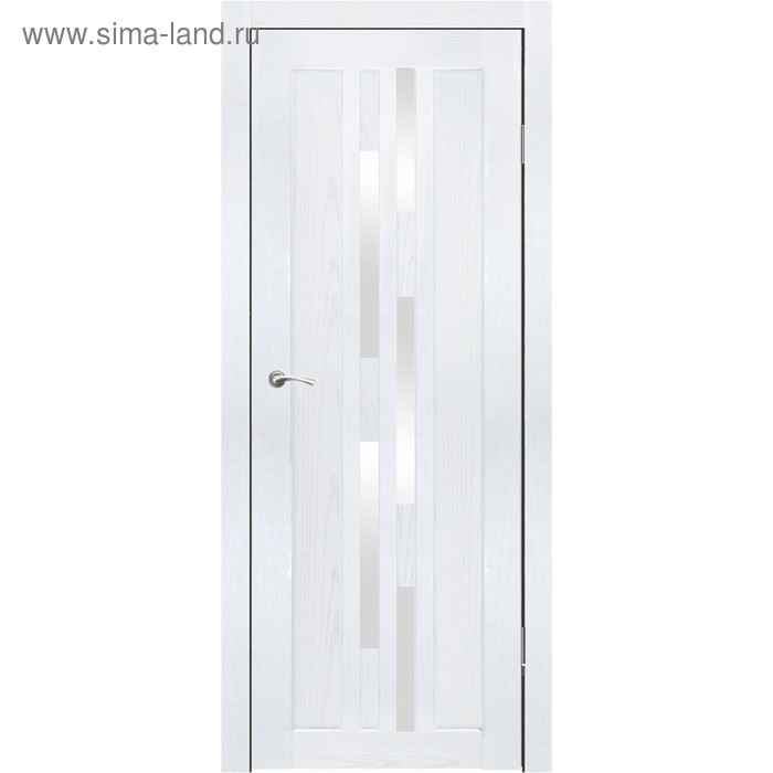 Дверное полотно "Оттава" Ясень белый, белый лакобель 2000x600
Дверное полотно "Оттава" Ясень белый, белый лакобель 2000x600