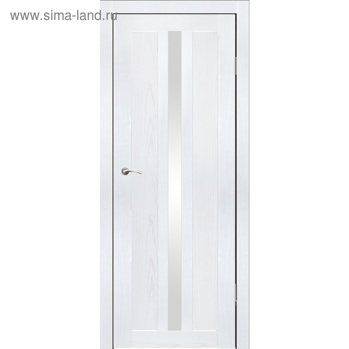 Дверное полотно "Монреаль 1" Ясень белый, белый лакобель 2000x700 
Дверное полотно "Монреаль 1" Ясень белый, белый лакобель 2000x700