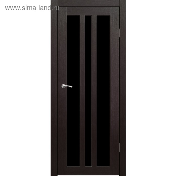 Дверное полотно "Монреаль 3" Венге, черный лакобель 2000x800
Дверное полотно "Монреаль 3" Венге, черный лакобель 2000x800