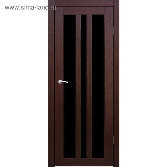 Дверное полотно "Монреаль 3" Каштан, черный лакобель 2000x900
Дверное полотно "Монреаль 3" Каштан, черный лакобель 2000x900