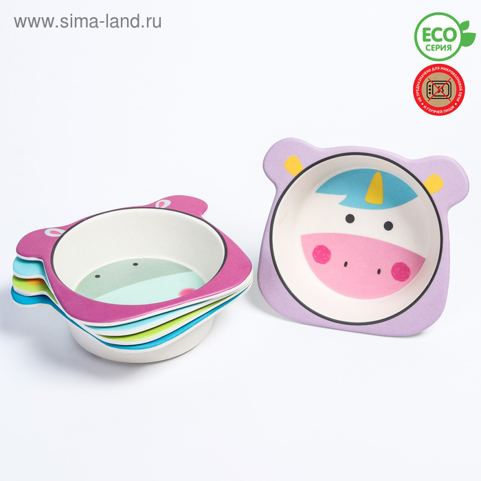 Миска - тарелочка детская из бамбука, рисунок и цвет МИКС
Миска - тарелочка детская из бамбука, рисунок и цвет МИКС