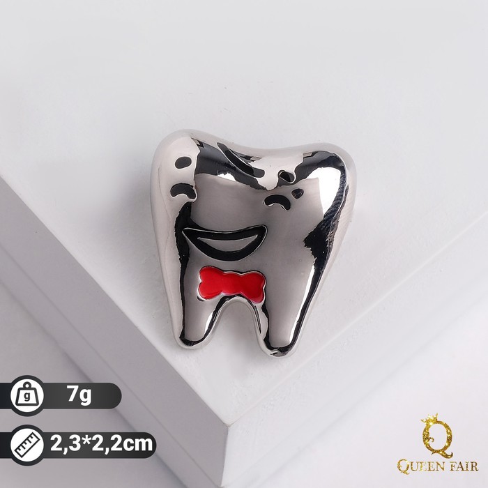 Брошь "Зуб" красавчик, цвет серебро
Брошь "Зуб" красавчик, цвет серебро