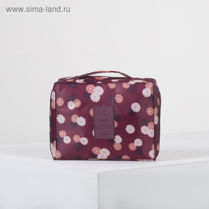 Косметичка дорожная, отдел с карманами на молнии, цвет бордовый
Косметичка дорожная, отдел с карманами на молнии, цвет бордовый