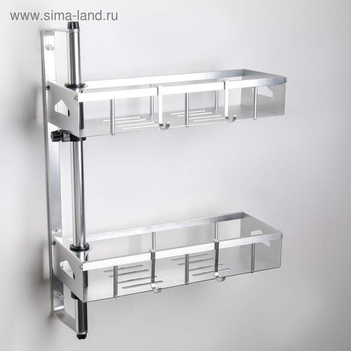 Полка поворотная 2-х ярусная, 33,3×12×44,3 см, алюминий
Полка поворотная 2-х ярусная, 33,3×12×44,3 см, алюминий