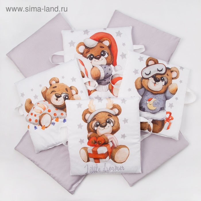 Набор подушек Крошка Я «Мишка» цвет белый/серый 35х35 см -8 шт
Набор подушек Крошка Я «Мишка» цвет белый/серый 35х35 см -8 шт