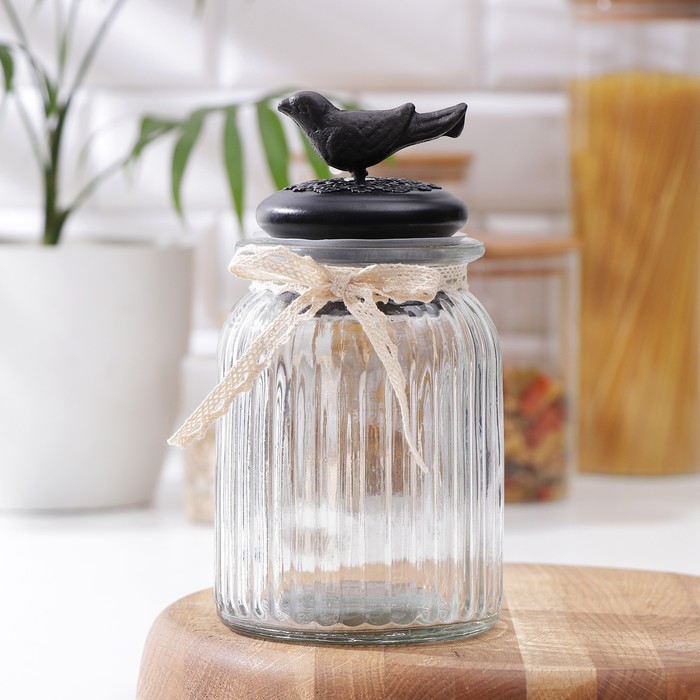 Банка для сыпучих продуктов «Винтажная птица», 800 мл
Банка для сыпучих продуктов «Винтажная птица», 800 мл