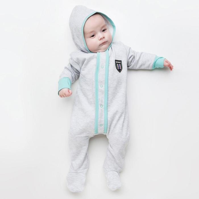 Комбинезон для мальчика, цвет серый/ментоловый, рост 62 см (40)
Комбинезон для мальчика, цвет серый/ментоловый, рост 62 см (40)