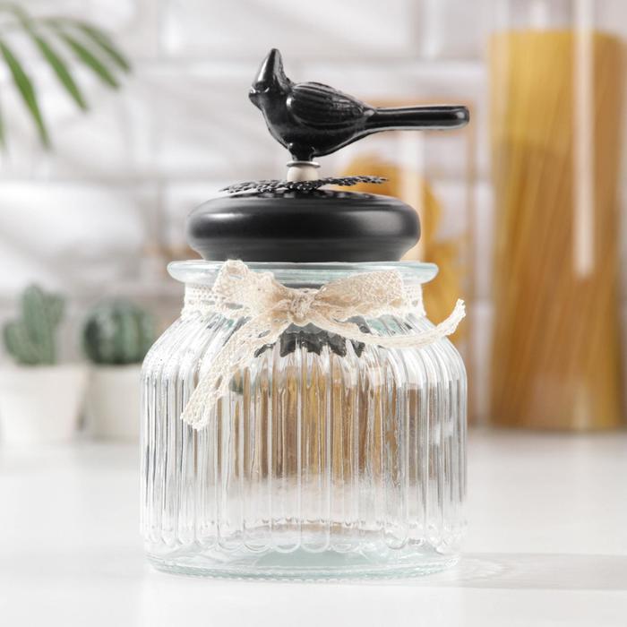 Банка для сыпучих продуктов «Винтажная птица», 300 мл
Банка для сыпучих продуктов «Винтажная птица», 300 мл