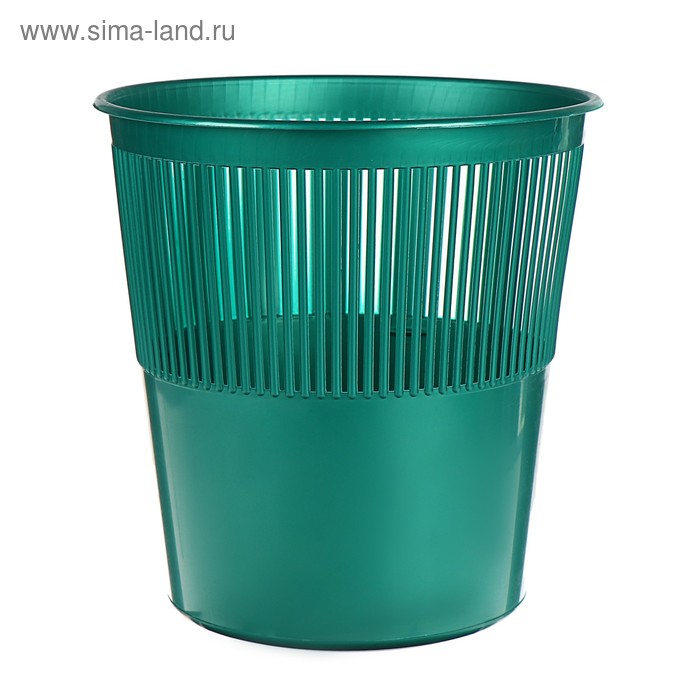 Корзина для бумаг и мусора Uni, 12 литров, пластик, сетчатая, зелёная
Корзина для бумаг и мусора Uni, 12 литров, пластик, сетчатая, зелёная