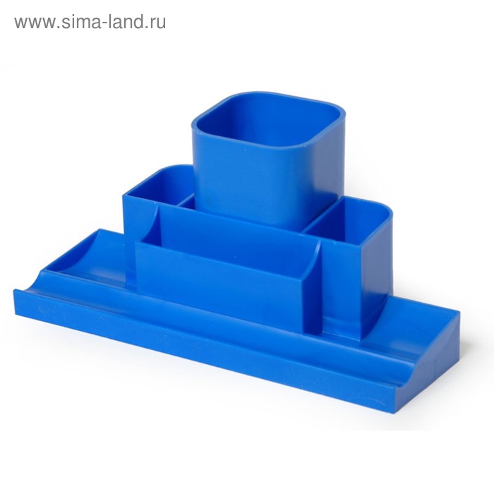 фото Органайзер настольный "башня" синий