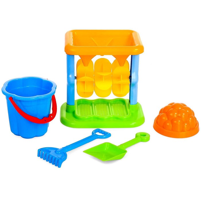 Песочный набор №347: мельница, ведро, лопатка малая №3, грабельки, цвета МИКС
Песочный набор №347: мельница, ведро, лопатка малая №3, грабельки, цвета МИКС