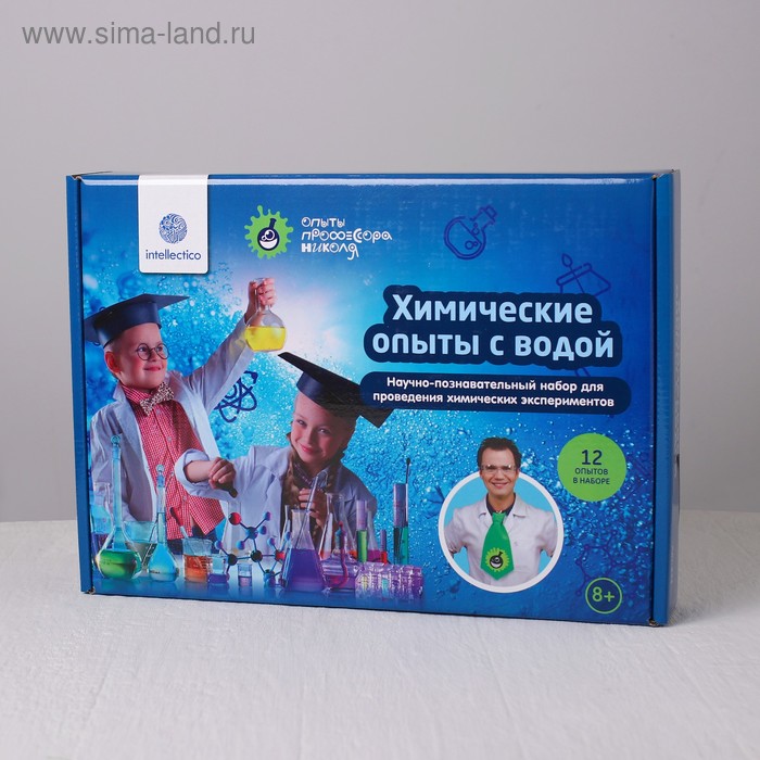 Набор для опытов "Химические опыты с водой" 12 экспериментов
Набор для опытов "Химические опыты с водой" 12 экспериментов