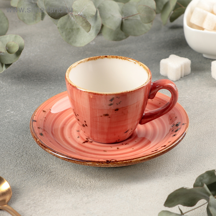 Кофейная пара «Латерит», чашка 75 мл, блюдце d=12 см, цвет оранжевый
Кофейная пара «Латерит», чашка 75 мл, блюдце d=12 см, цвет оранжевый