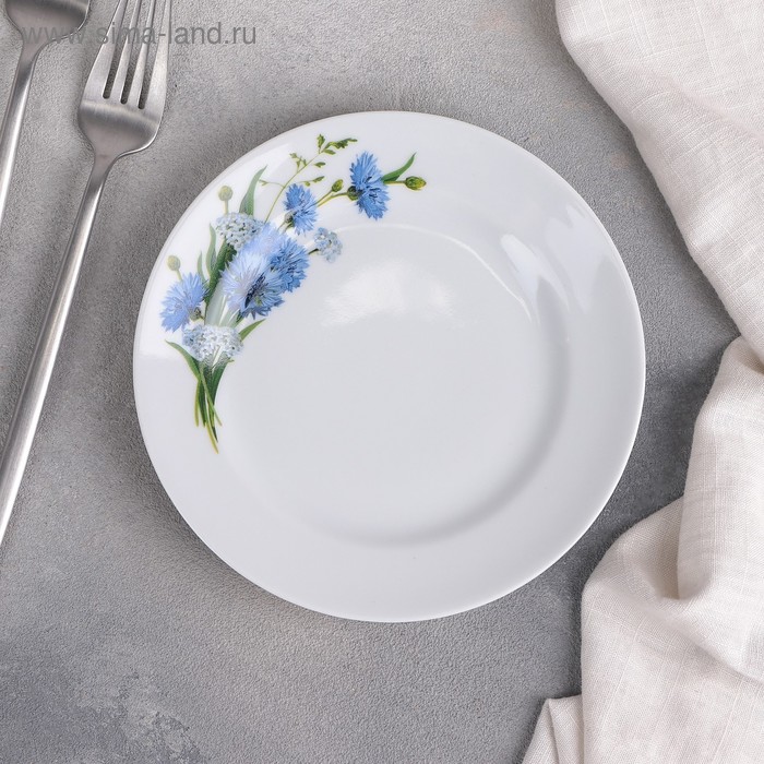 Тарелка мелкая «Васильки», d=17 см
Тарелка мелкая «Васильки», d=17 см